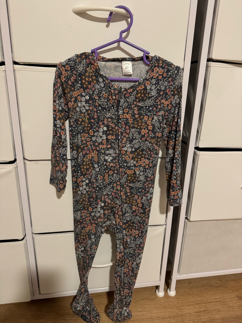 Lou Lou floral onesie 12-24 month NWOT